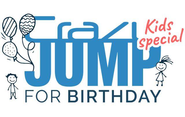 Crazy Jump For Birthday - Kids Special Logo